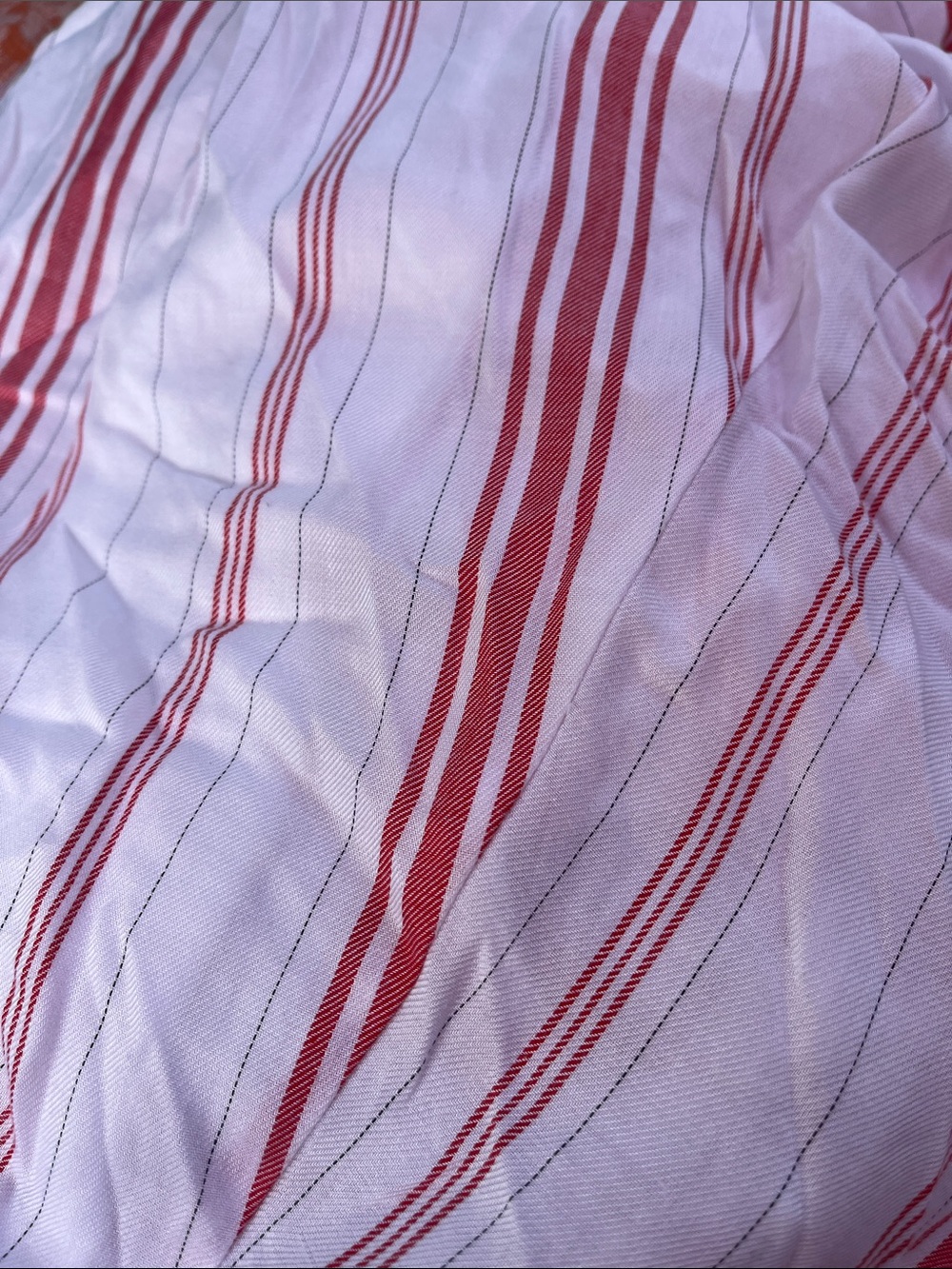 Torrid Red & White Stripe Shirred Hem Maxi Dress Size 1 - Picture 4 of 6